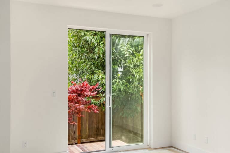 8544 Interlake Ave N corner windows with garden view, new construction by Seattle Modern Buildings near Green Lake, Seattle