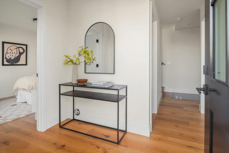 3821 36th Ave SW Unit B entry hall, new construction by Upper Left Living in West Seattle